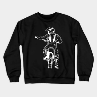 Motorbike bike motor scooter fire chair machine race Crewneck Sweatshirt